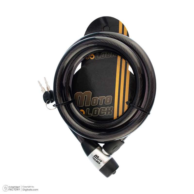 قفل کابلی موتورسیکلت موتولاک مدل 18*1.5