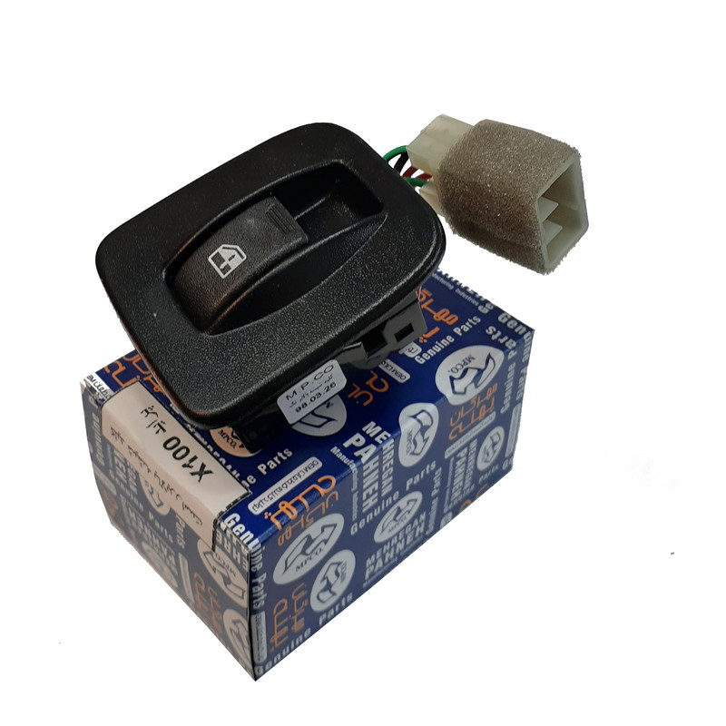 کلید شیشه بالابر تک پل مهرگان پهنه کد MP1X100 مناسب برای پراید