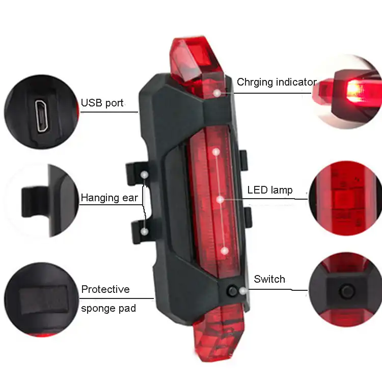 چراغ جلو و عقب دوچرخه مدل BE1022