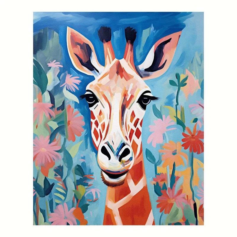 پوستر مدل پرتره زرافه