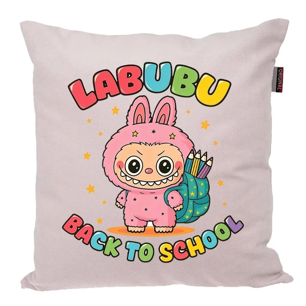 کوسن پاد آفرین مدل عروسک لبوبو کد PK301495 سایز 30*30 سانتی متر