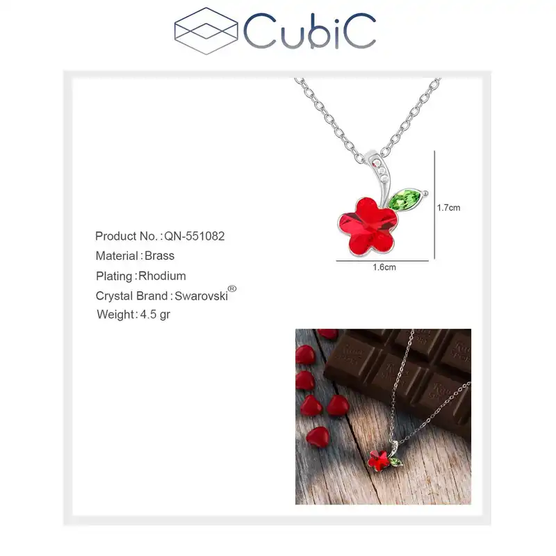 گردنبند زنانه کوبیک مدل QN-551082