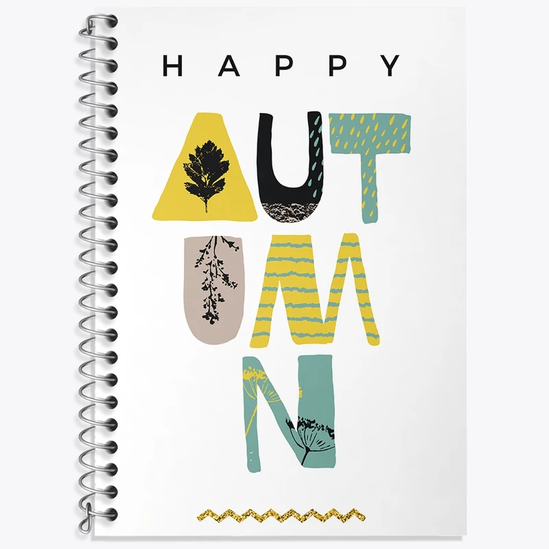 دفتر زبان 50 برگ خندالو مدل سه خط طرح مینیمال کد N88