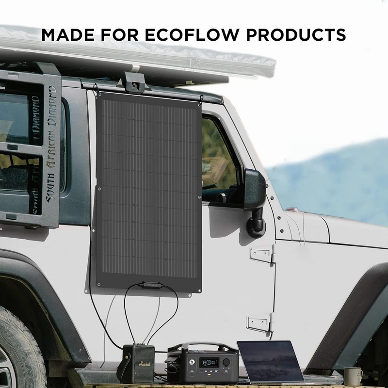 عکس شماره 6 : پنل خورشیدی 100 وات اکوفلو مدل flexible portable solar panel