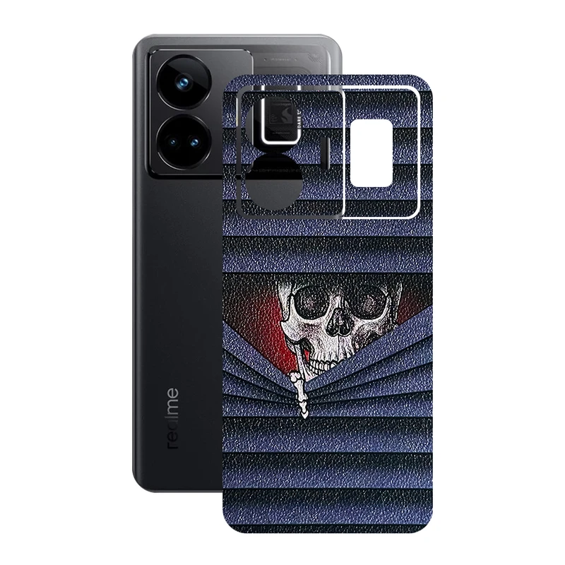 برچسب پوششی ریمکس مدل Leth طرح اسکلت مناسب برای گوشی موبایل ریلمی GT3