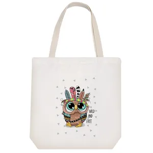 ساک خرید پارچه ای خندالو طرح جغد مدل توت بگ کد 424