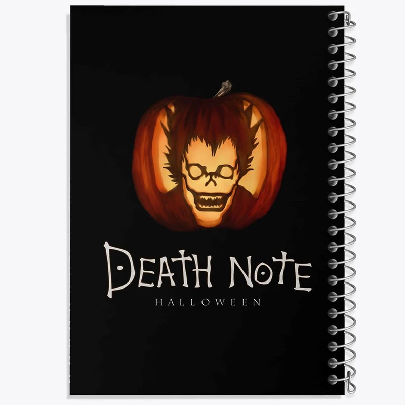 دفتر ژورنال نویسی 50 برگ خندالو مدل نقطه ای طرح ریوک انیمه دفترچه مرگ Death Note کد 11300