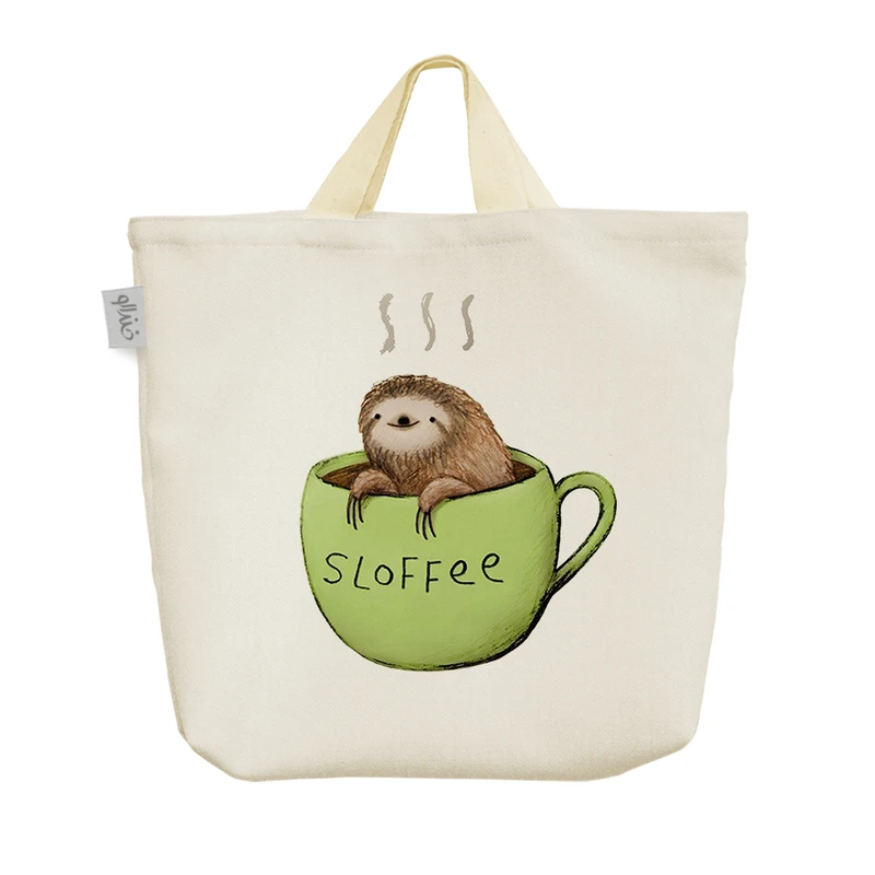 ساک خرید خندالو مدل تنبل و قهوه کد H851