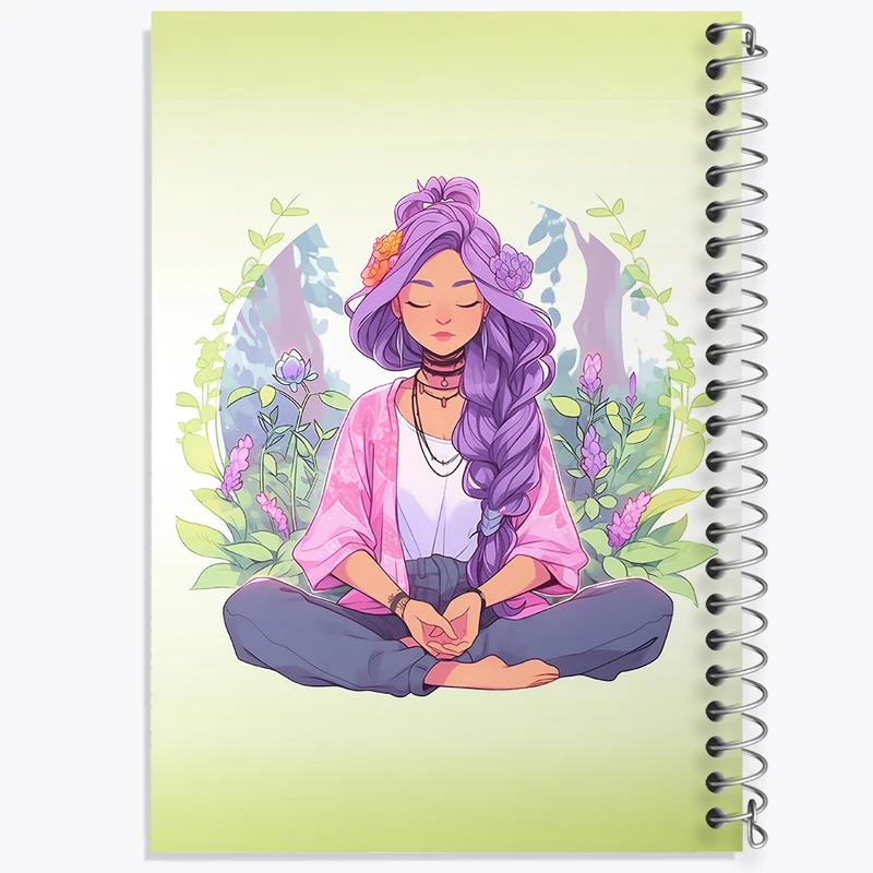 دفتر لیست خرید 50 برگ خندالو طرح مدیتیشن (Meditation) کد N2996