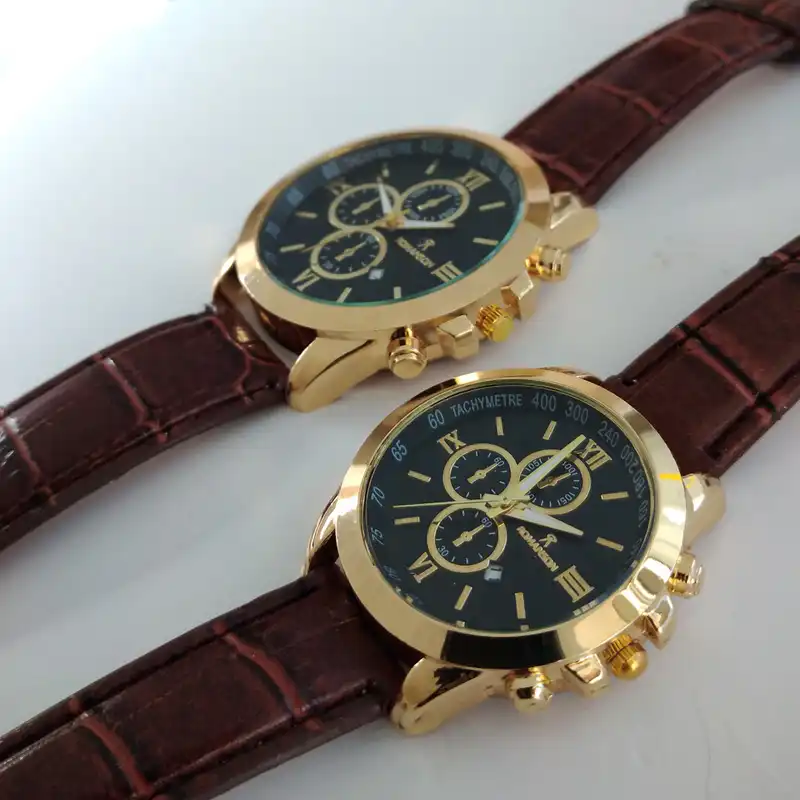 ست ساعت مچی عقربه ای زنانه و مردانه کد 544