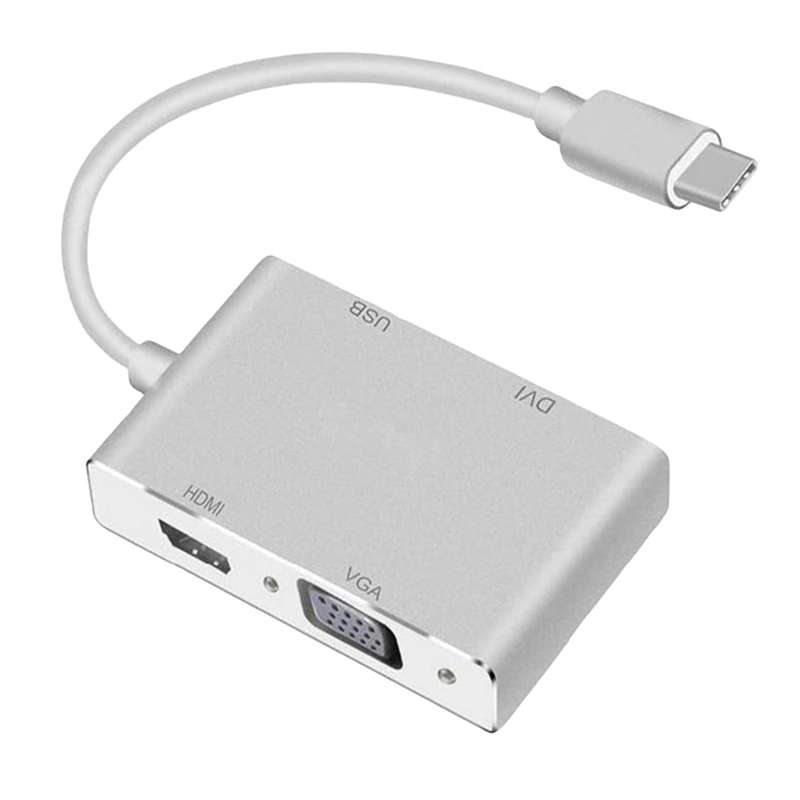 مبدل USB-C به HDMI/DVI/VGA/USB کد 6558