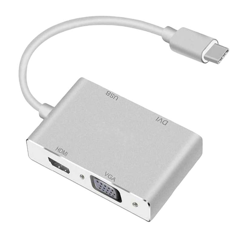 مبدل USB-C به HDMI/DVI/VGA/USB کد 6558