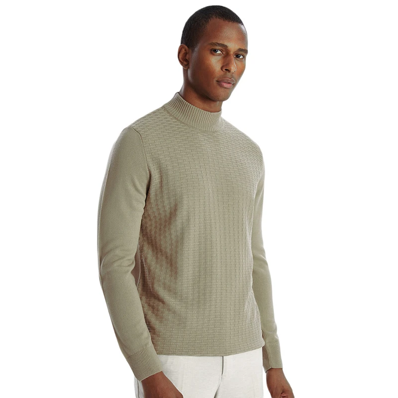 پلیور یقه ایستاده مردانه ال سی وایکیکی مدل W40188Z8