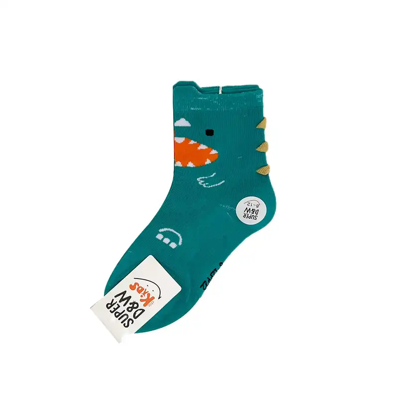 جوراب بچگانه مدل دایناسوری بسته دو عددی