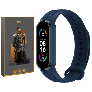 بند هاپلایت مدل Stripy Silicone HL مناسب برای ساعت هوشمند شیائومی Mi band 7