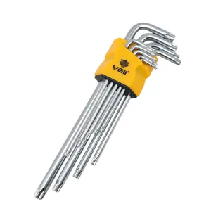 آچار آلن ستاره ای یلو مدل YE _ 5093  مجموعه 9 عددی 