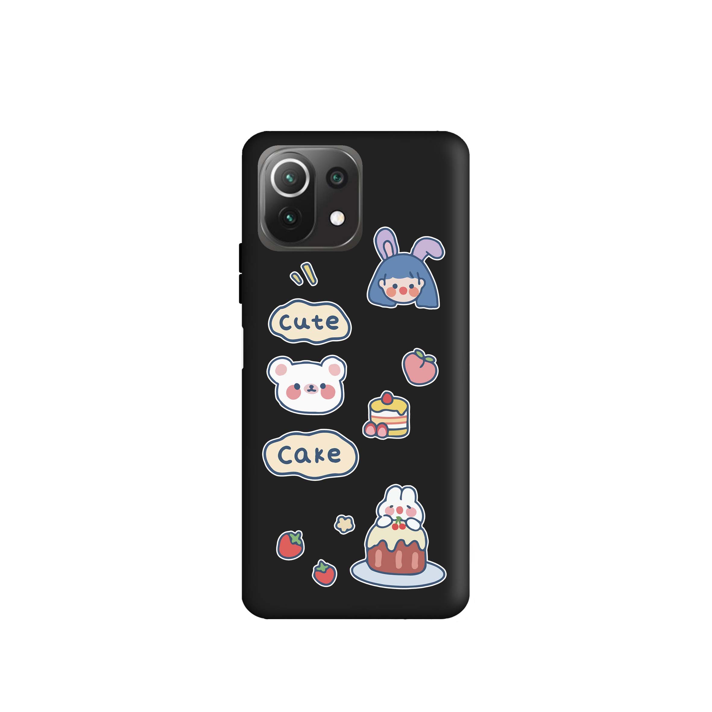کاور طرح دختر شکمو کد m3102 مناسب برای گوشی موبایل شیائومی Mi 11 Lite / Mi 11 Lite 5G  