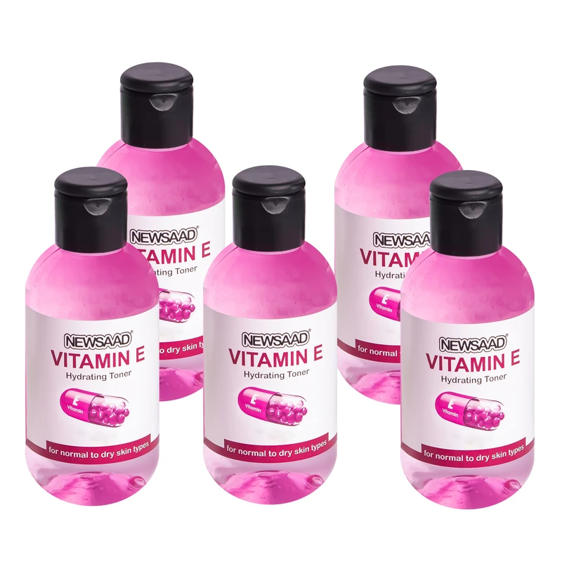 تونر پاک کننده صورت نیوساد مدل Vitamine مناسب برای پوست خشک و معمولی حجم 150 میلی لیتر بسته 5 عددی