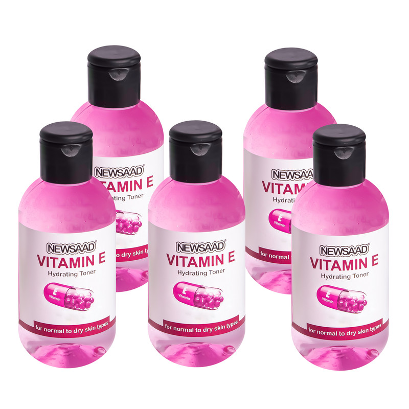 تونر پاک کننده صورت نیوساد مدل Vitamine مناسب برای پوست خشک و معمولی حجم 150 میلی لیتر بسته 5 عددی