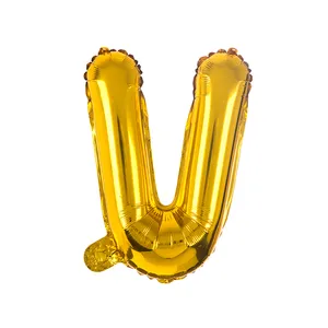 بادکنک فویلی طرح حروف انگلیسی مدل V