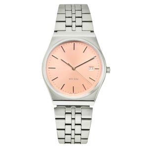 ساعت مچی عقربه‌ای کوارتز مردانه مدل کلاسیک دیت جاست بند استیل کد 3