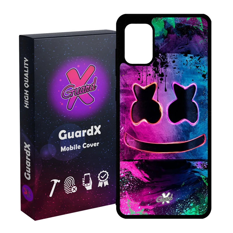 کاور گارد ایکس طرح Marshmello مدل Glass10028 مناسب برای گوشی موبایل سامسونگ Galaxy A51