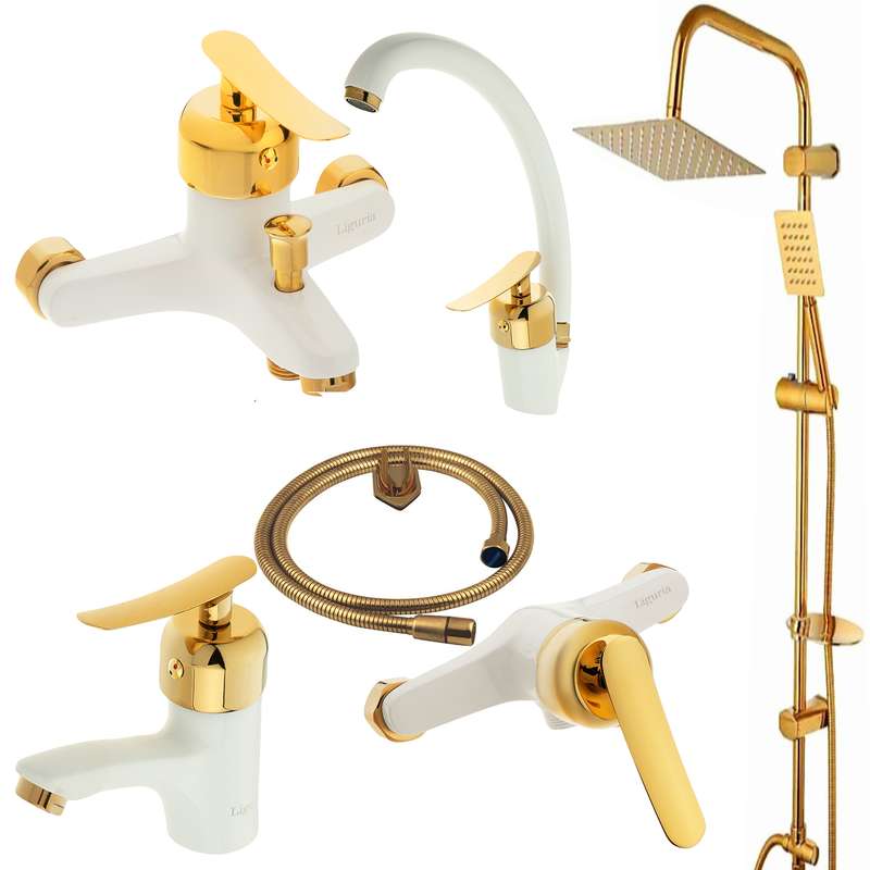 ست شیرآلات لیگوریا مدل 1206 مجموعه 6 عددی