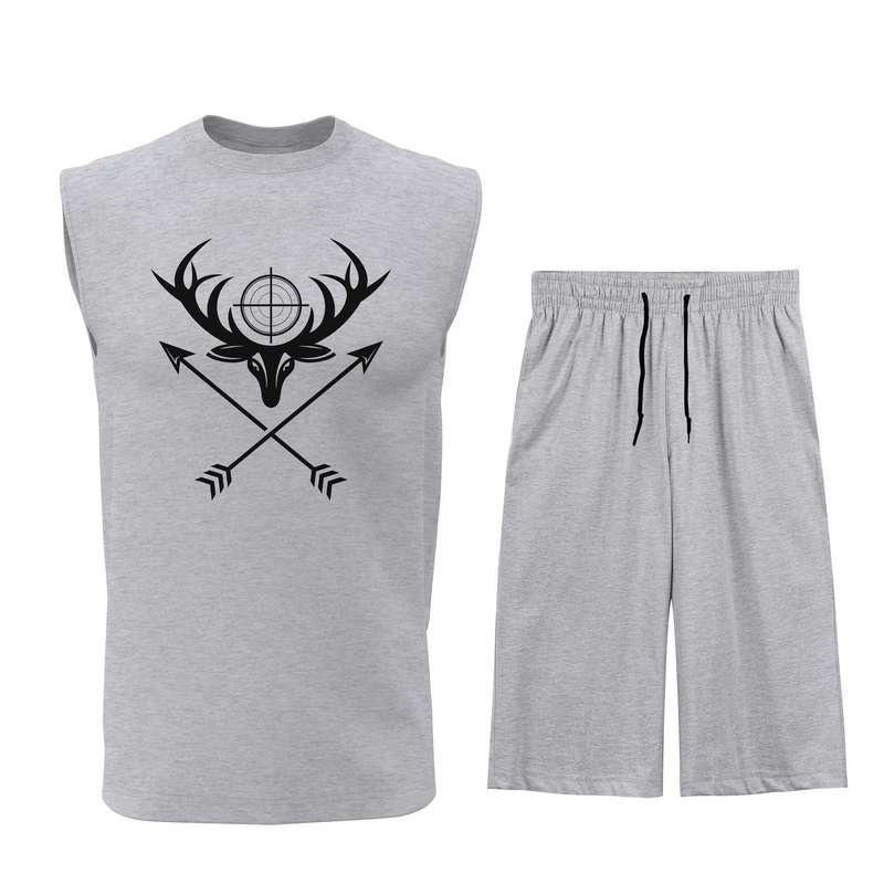 ست تاپ و شلوارک مردانه مدل Q094G