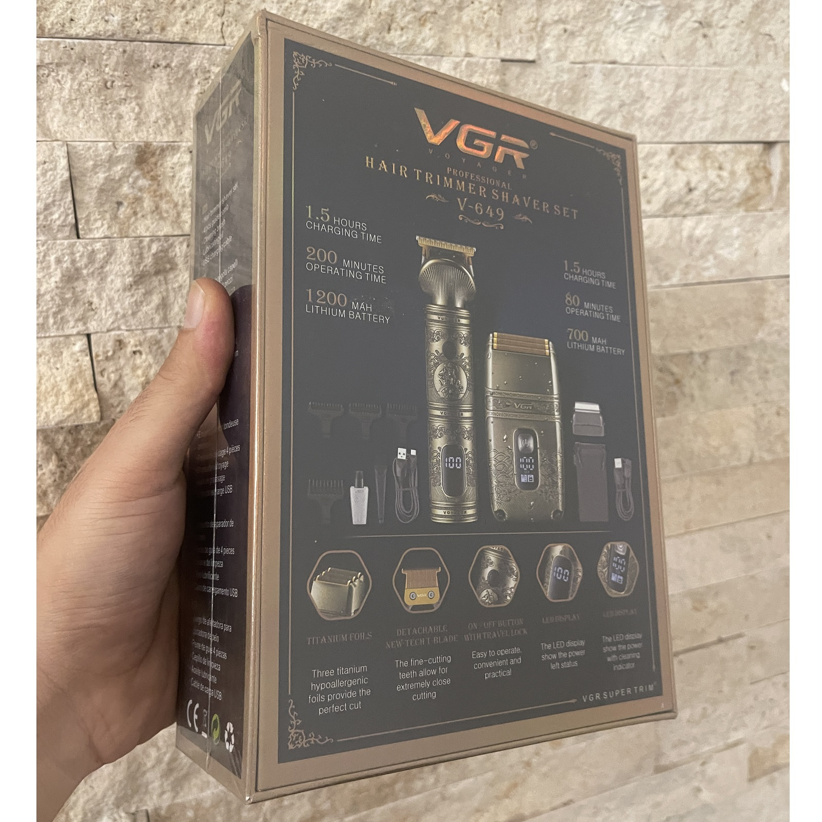 海外ブランド  موی اصلاح ماشین ست خرید و قیمت صورت V-649 مدل ار جی وی بدن و レディースウェア