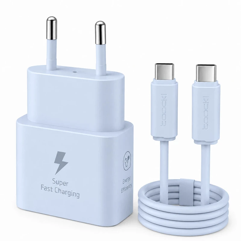 شارژر دیواری 25 وات توکی مدل Galaxy A25 به همراه کابل USB-C 