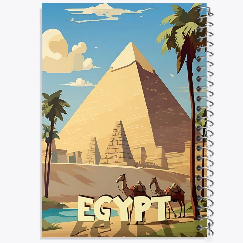 دفتر شطرنجی 50 برگ خندالو طرح مصر (Egypt) کد F6301