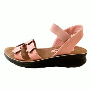 صندل زنانه مدل رکابدار رنگ گلبهی