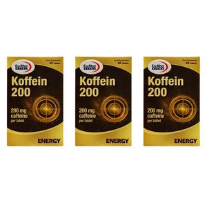 قرص کافئین یوروویتال 200 میلی گرم سه بسته 60 عددی