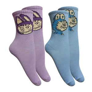 جوراب ساق بلند دخترانه تن پوش هنگامه مدل کش لبوبو مجموعه 2 عددی