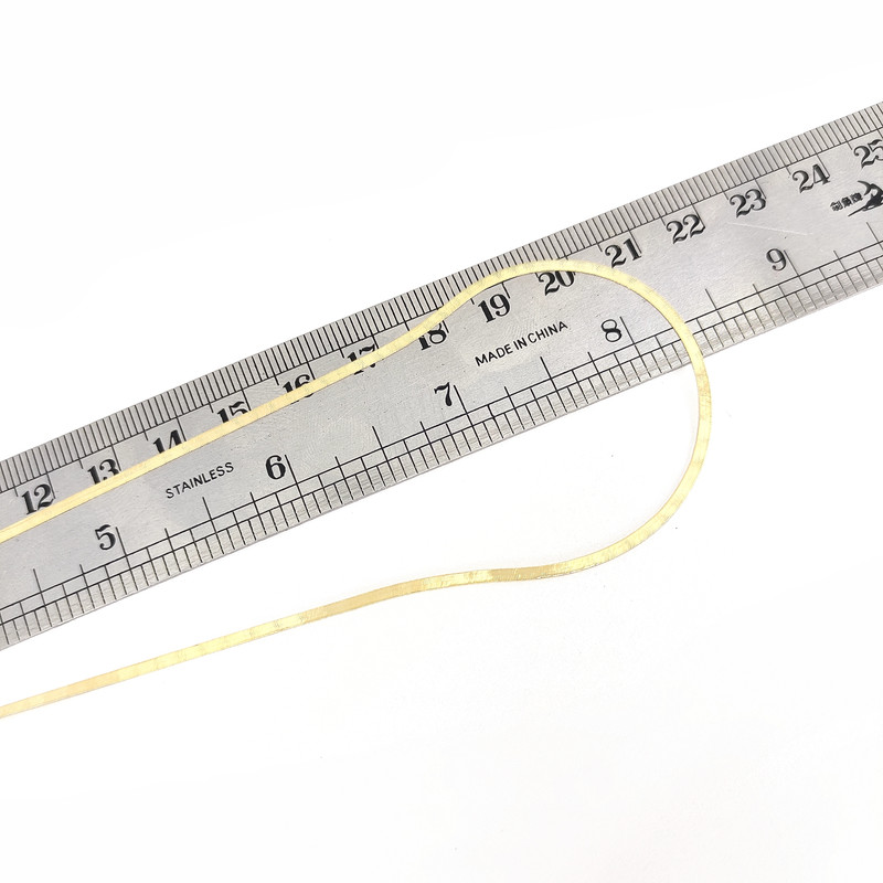 زنجیر طلا 18 عیار زنانه طلا و جواهرسازی افرا مدل هرینگ بون 282252