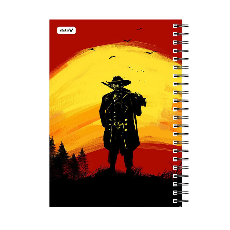 دفتر 120 برگ ویتادل طرح رد دد رد مپشن مدل 8