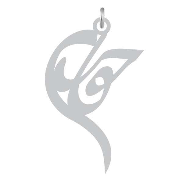 آویز گردنبند نقره کرابو طرح حوری مدل Kn2-1004