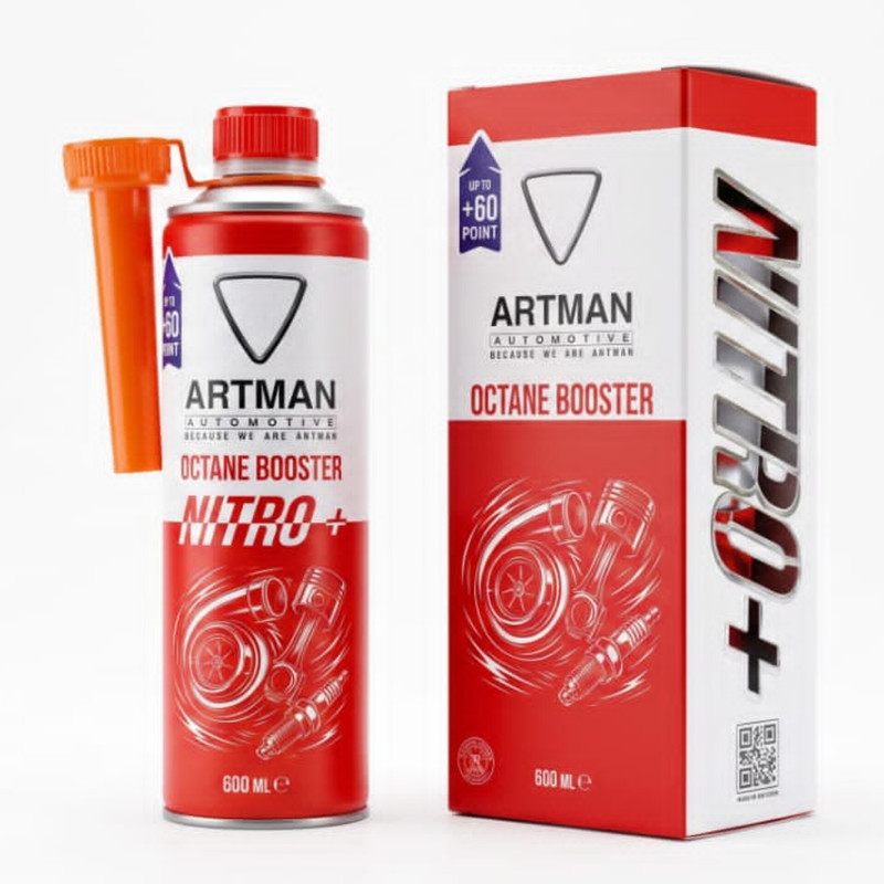 مکمل سوخت خودرو توربو و بنزینی آرتمن مدل نیترو حجم 600 میلی لیتر مجموعه 4 عددی