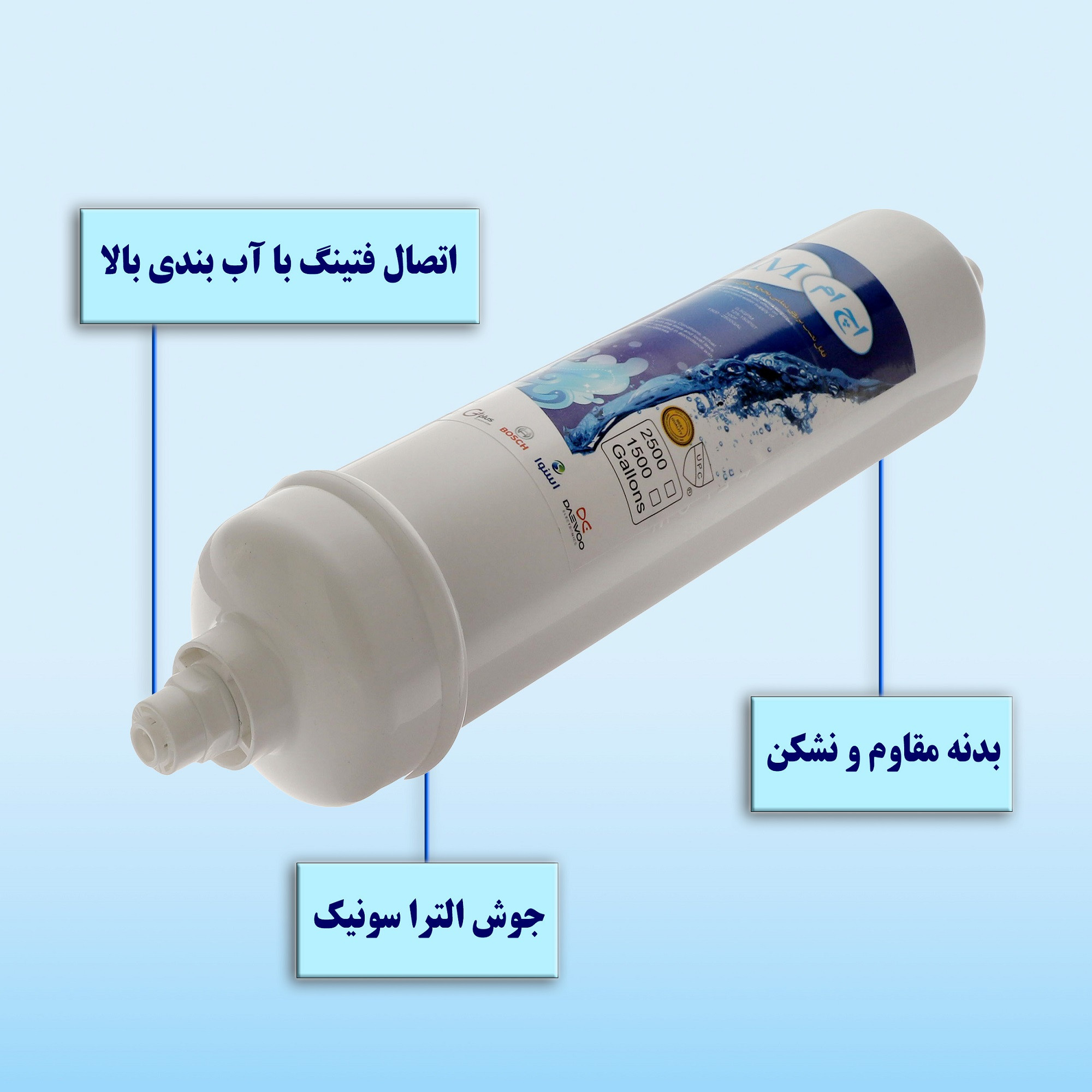 فیلتر تصفیه آب یخچال و فریزر اچ ام مدل H-2500G