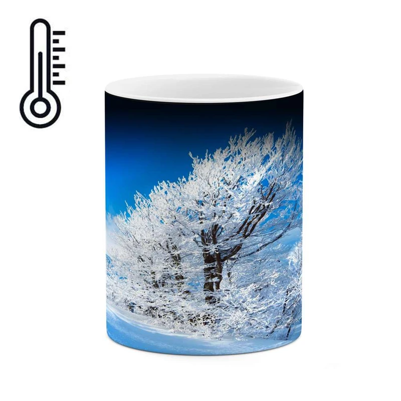 ماگ حرارتی کاکتی مدل منظره برفی کد mgh15126