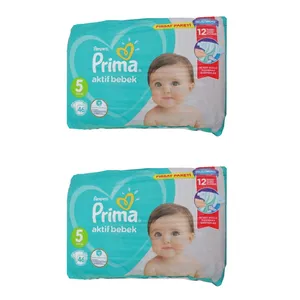 پوشک پریما مدل Aktif سایز 5 بسته 46 عددی مجموعه 2 عددی
