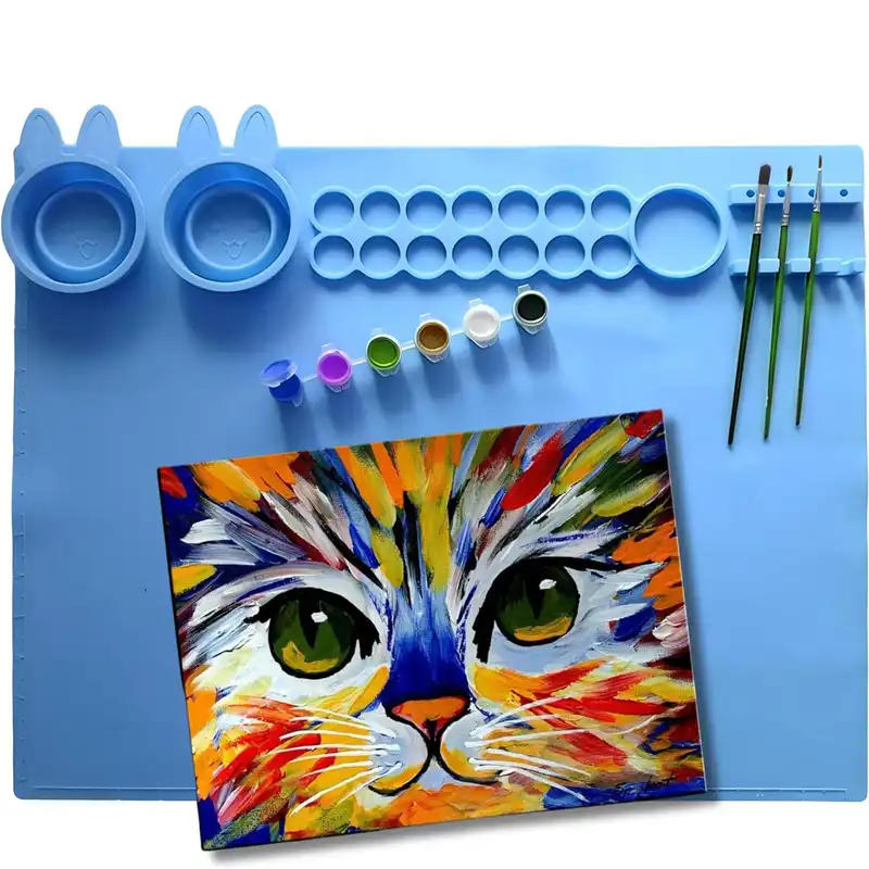 پالت رنگ مدل سیلیکونی چند منظوره طرح خرگوشی