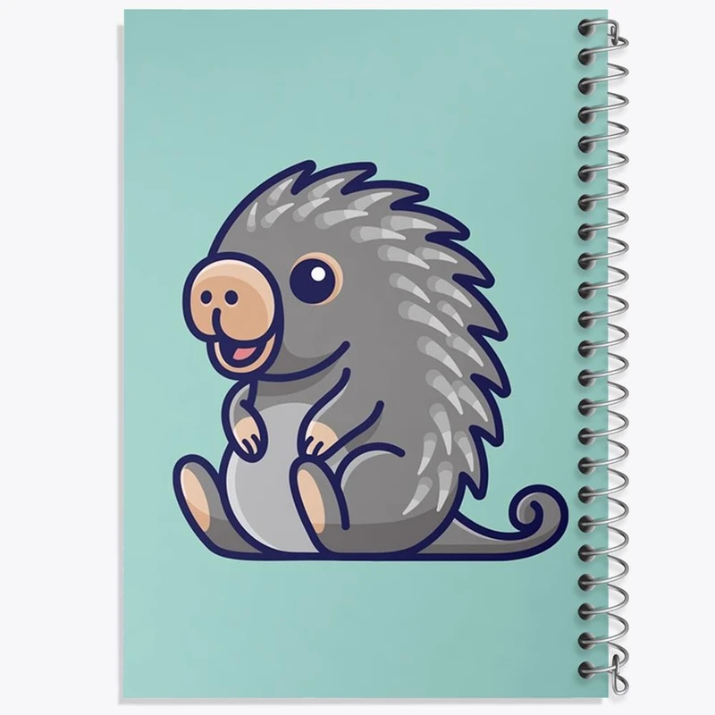 دفتر نت موسیقی 50 برگ خندالو مدل حیوانات بامزه خارپشت کد 28372