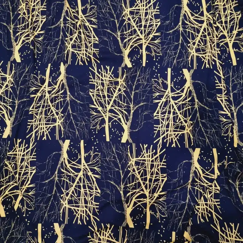 پارچه لباس مدل کودری نخی طرح درختی