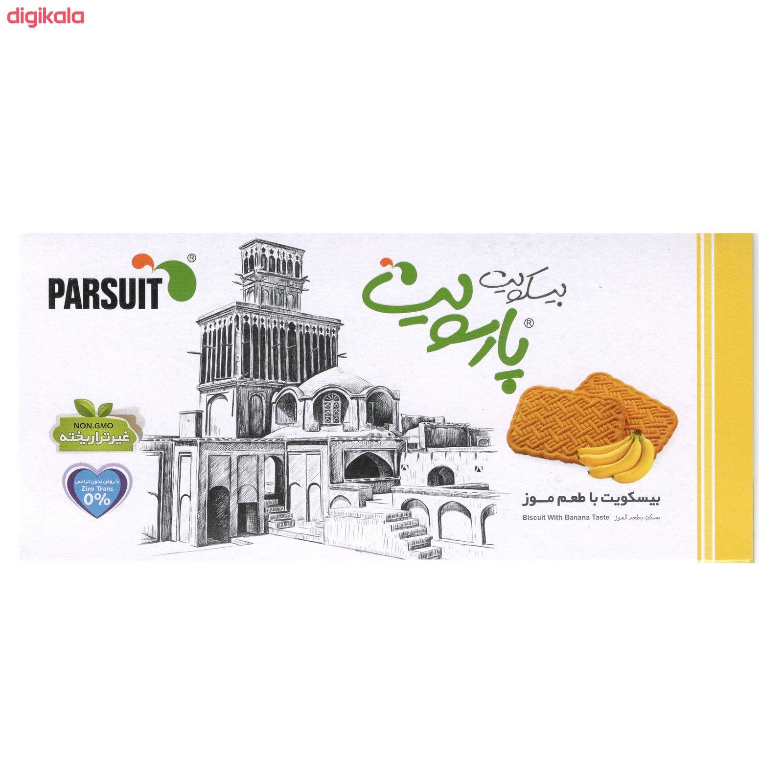 بیسکویت با طعم موز پارسویت - 450 گرم main 1 1