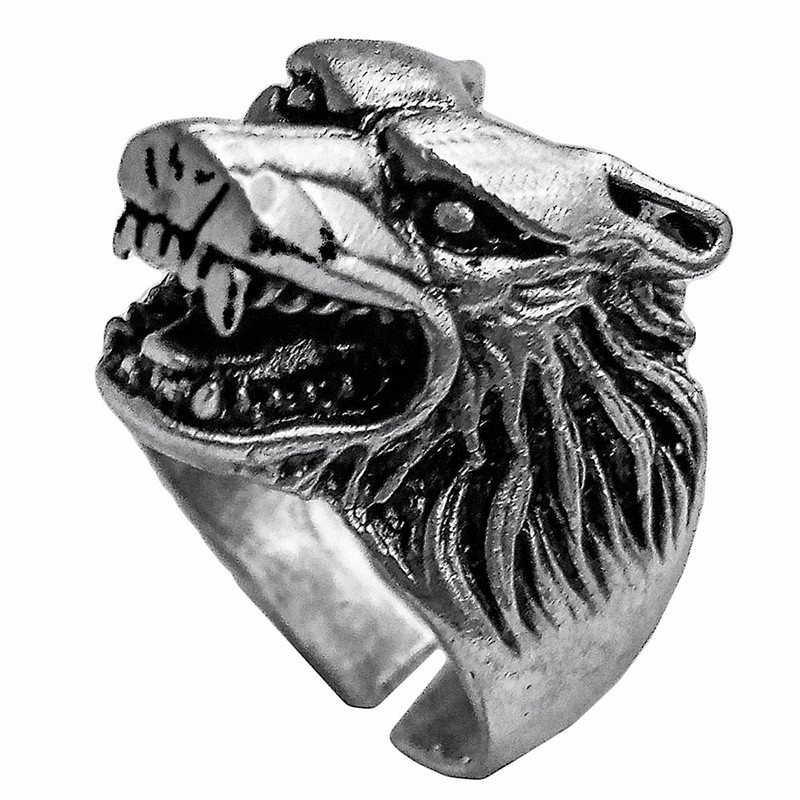 انگشتر مردانه مدل گرگ کد F-70 انگشتر مردانه مدل گرگ کد F-70