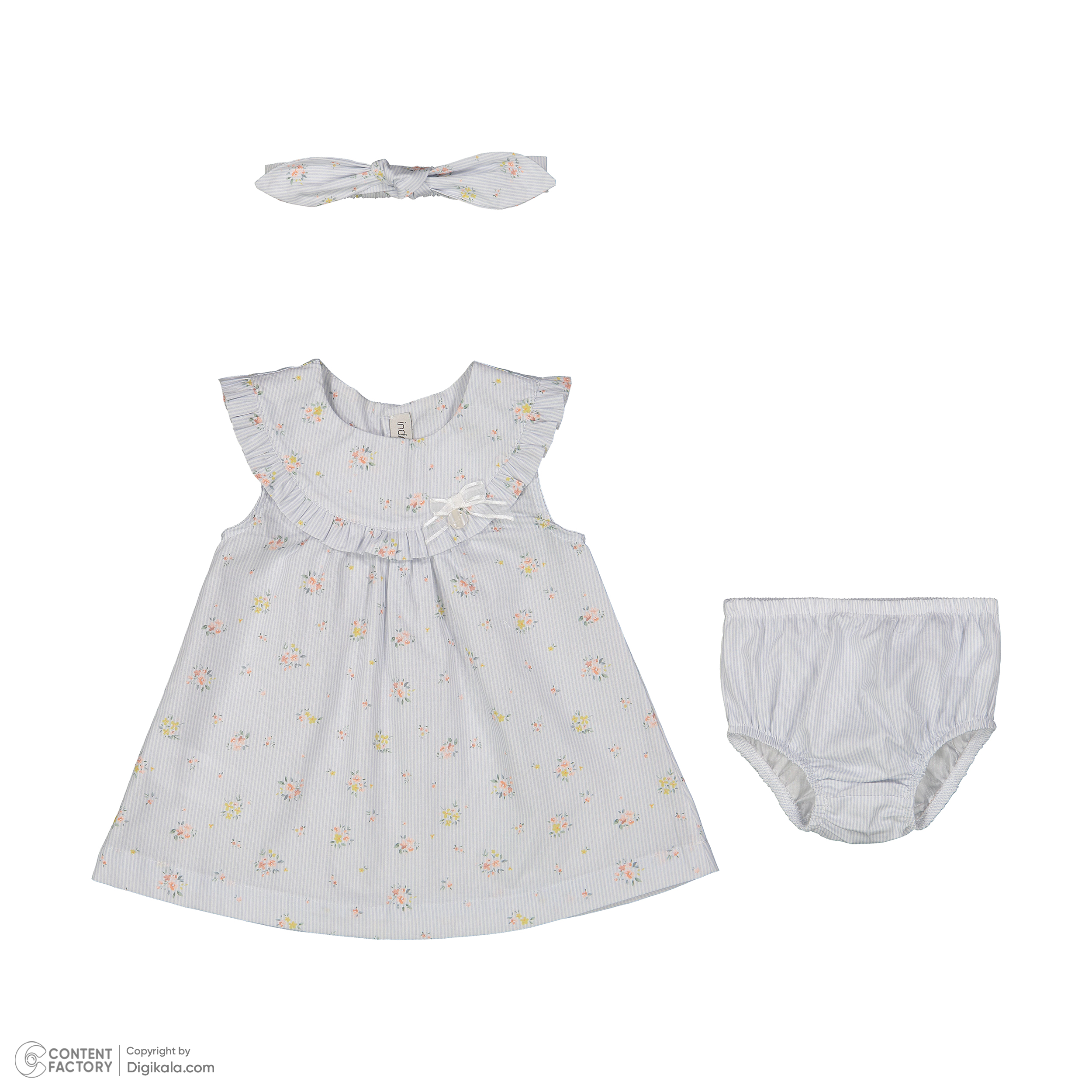 ست 3 تکه لباس نوزادی دخترانه ایندیگو مدل 140211094 -  - 2