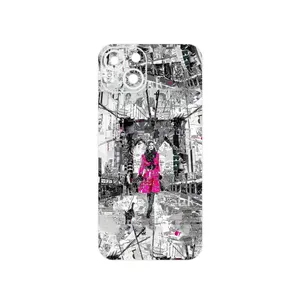 MAHOOT Collage of Catwalk Bridge Cover Sticker for Apple iPhone 13