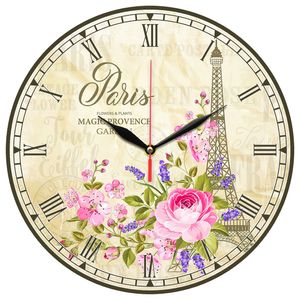 نقد و بررسی ساعت دیواری مدل 1091 طرح پاریس و گل توسط خریداران