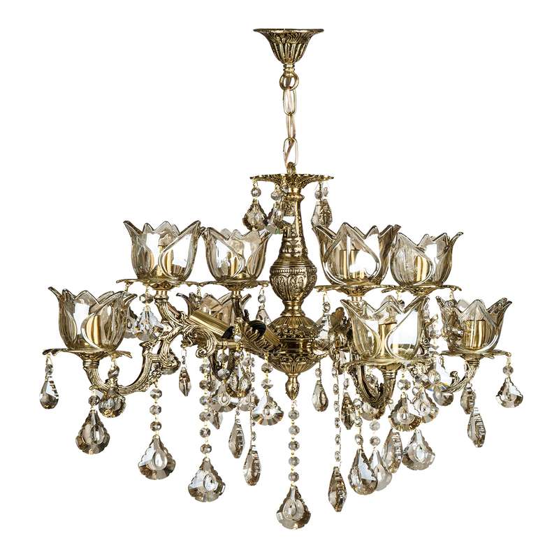 لوستر دوازده شعله چشمه نور کد C2970/4+8-A